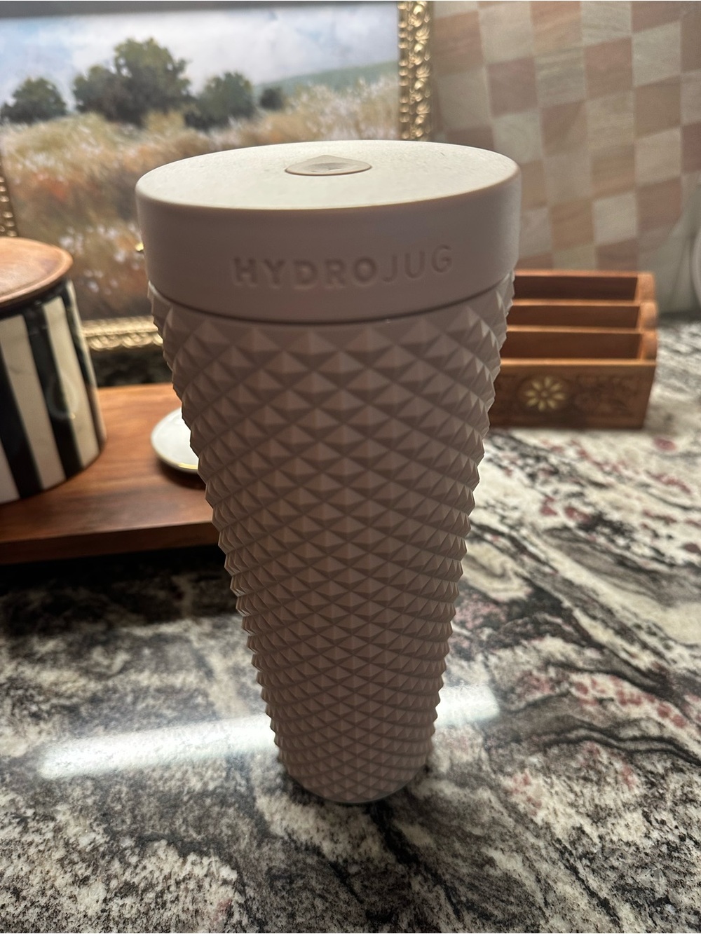 Hydrojug Textured Travel Tumbler - Tan